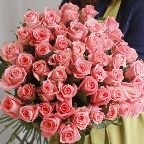 39 розовых роз Анна Карина 100 см
