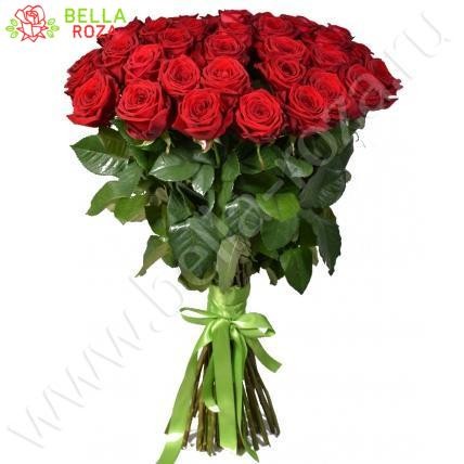 51 красная голландская роза "Ред Наоми" 70 см