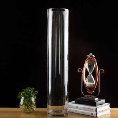 Длинная стеклянная Высокая ваза 110см