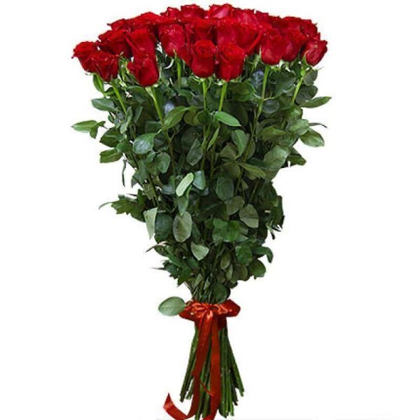 11 гигантских Красных роз 140 см