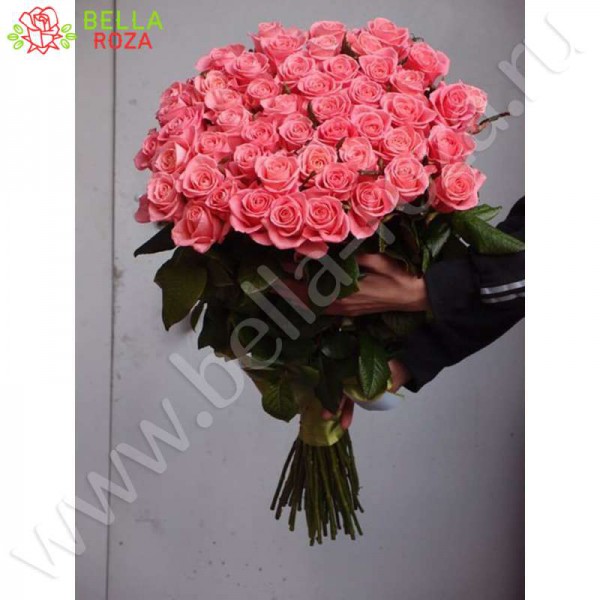 31 розовая роза Анна Карина 100 см