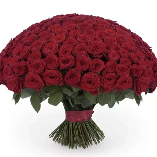 201 красная роза 70 см