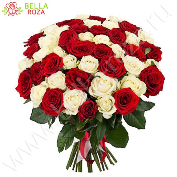 Невысокие розы (40-45 см) 51 штука 
