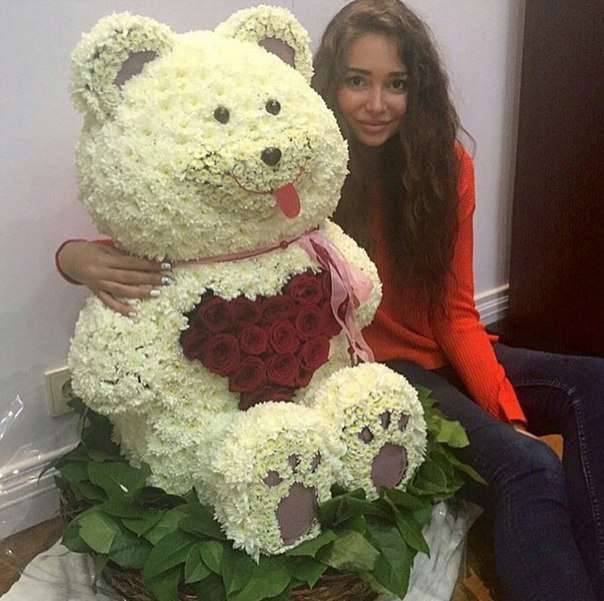 Мишка Из Живых Роз Купить В Москве