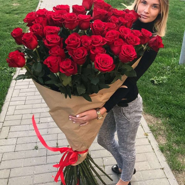 51 гигантская Красная роза 150см